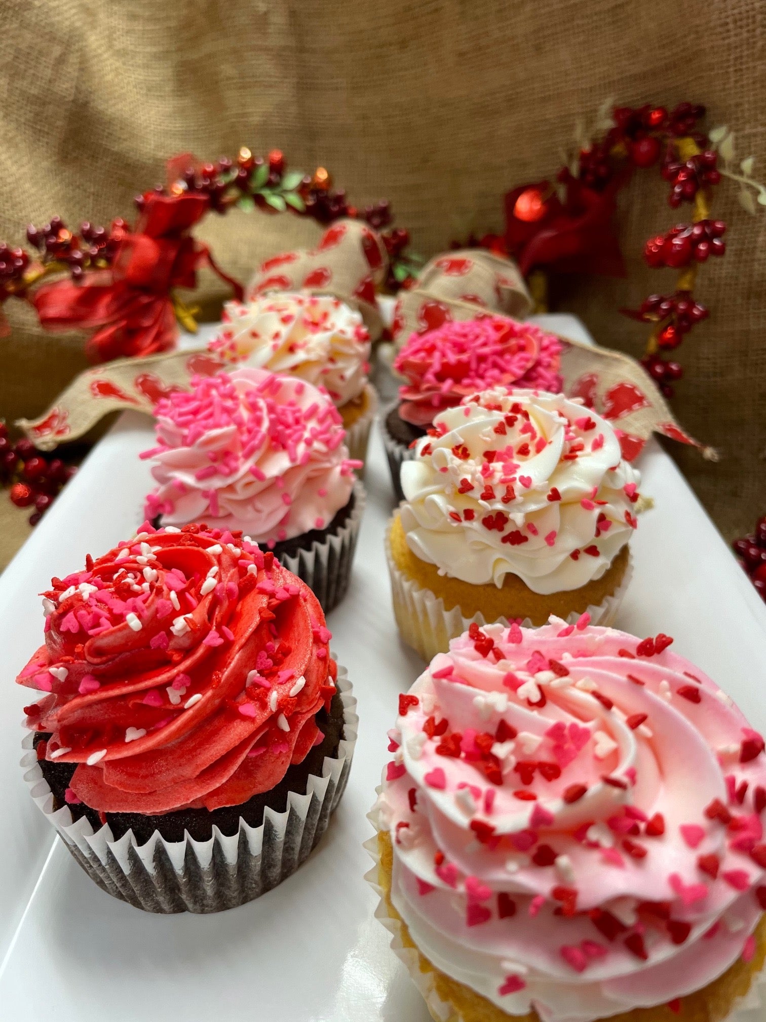 Valentine's Day Cupcakes (One Dozen)